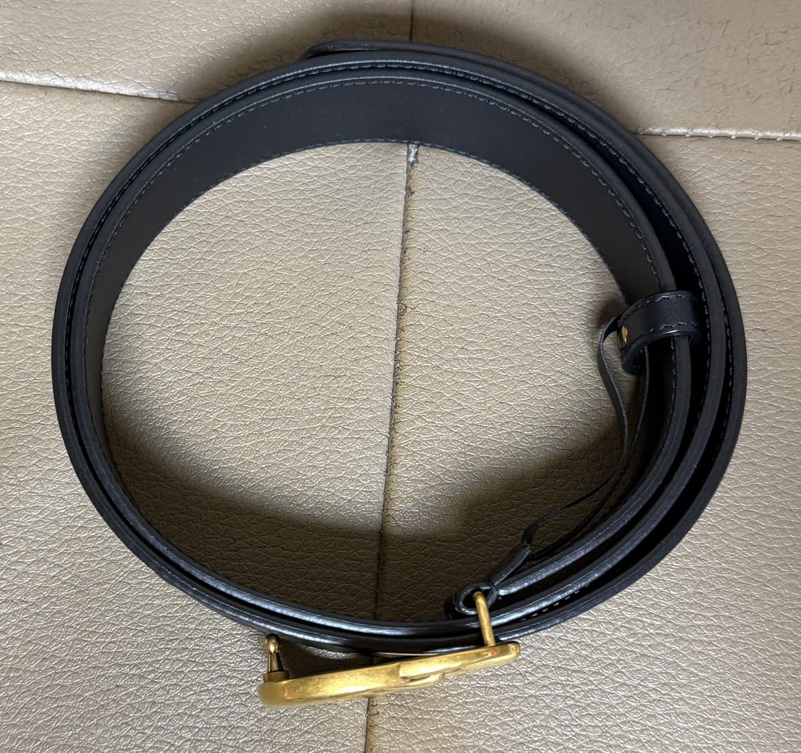 [100/40] 구찌 GG 마몽 레더 벨트 금장 상품이미지10