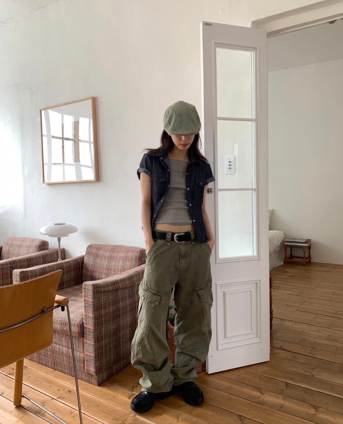 릿킴 카고바지 DEEP DYEING CARGO TROUSER 상품이미지1