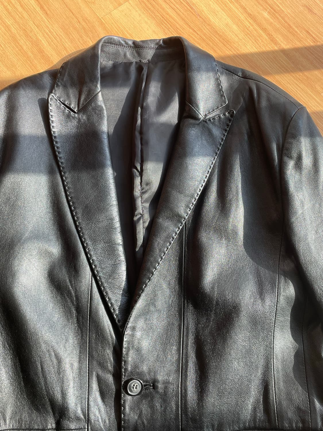 원버튼 레더 블레이저 상품이미지2