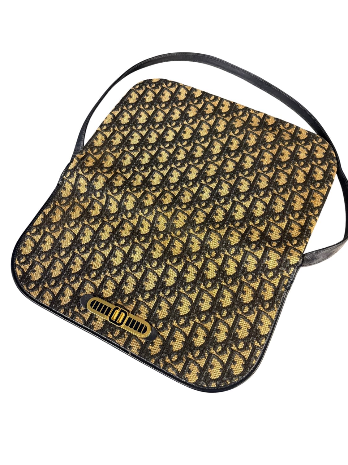 디올 빈티지 네이비 모노그램 트로터 숄더백 상품이미지3