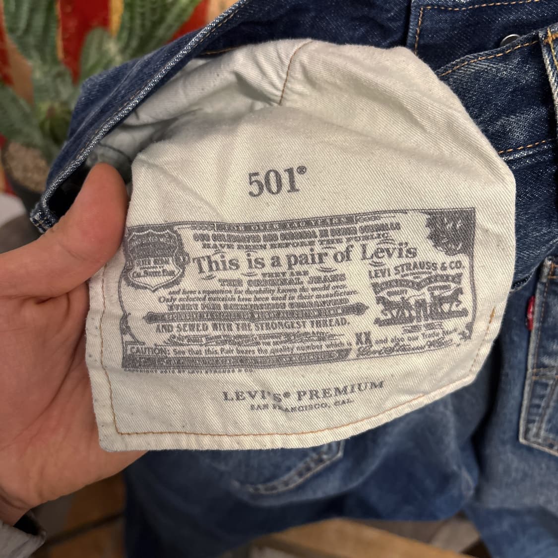 현행 리바이스 501 유즈드페이드 하이웨스트 데님팬츠 N394 상품이미지10