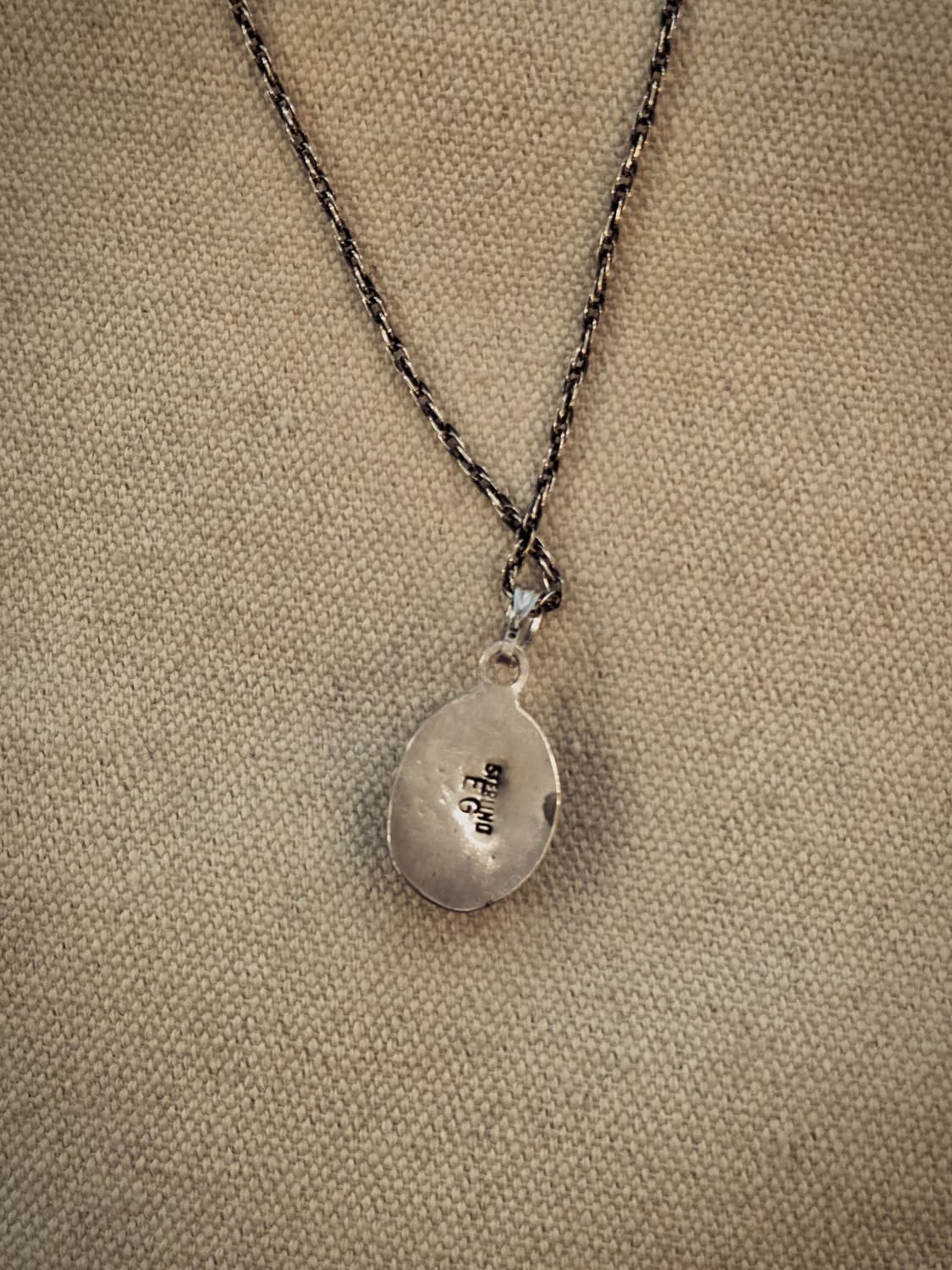 USASilver925 Navajo Inlay stone nacklace 상품이미지7