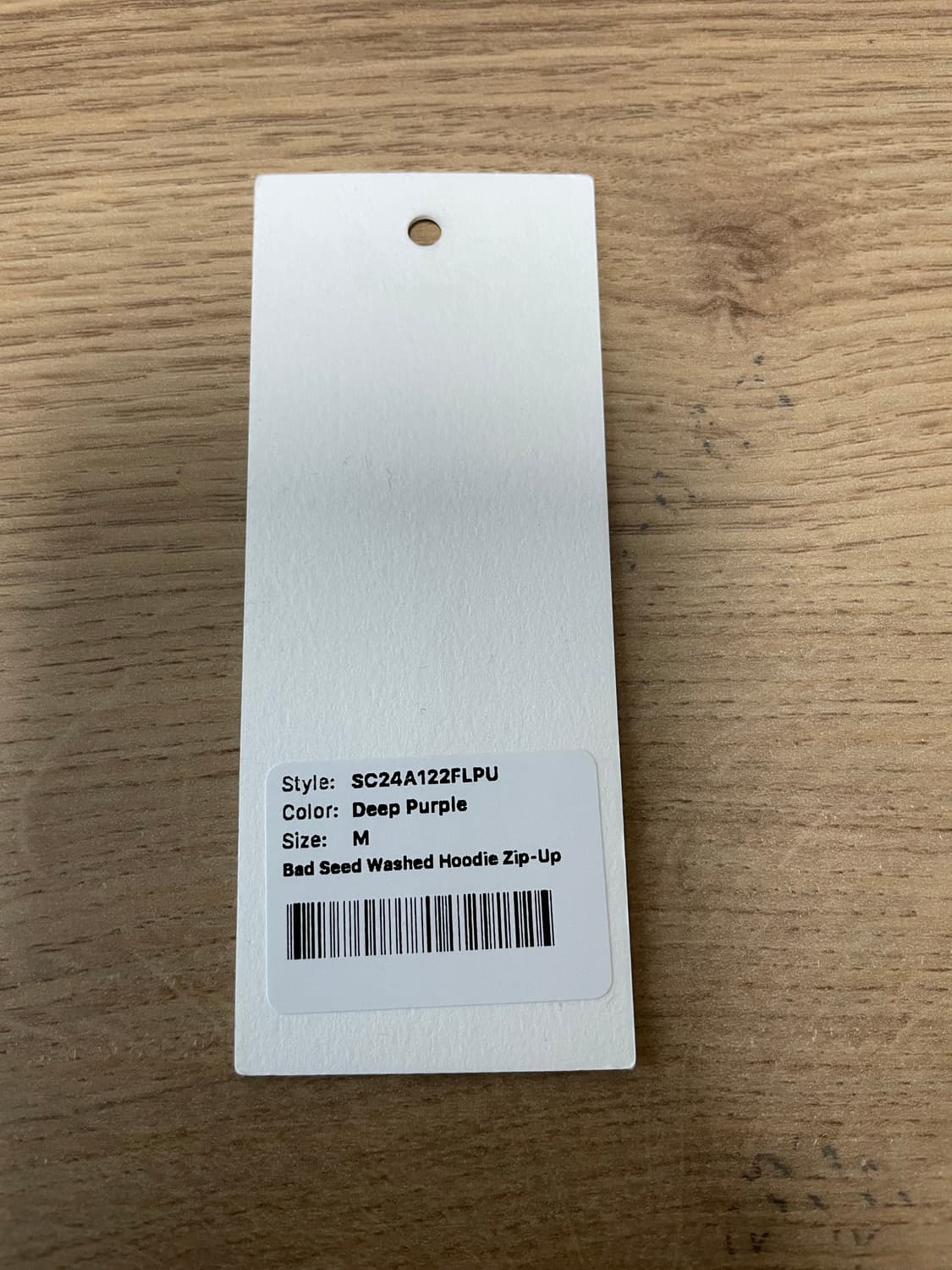 스컬프터 bad seed washed 워시드 딥퍼플 후드집업 상품이미지2