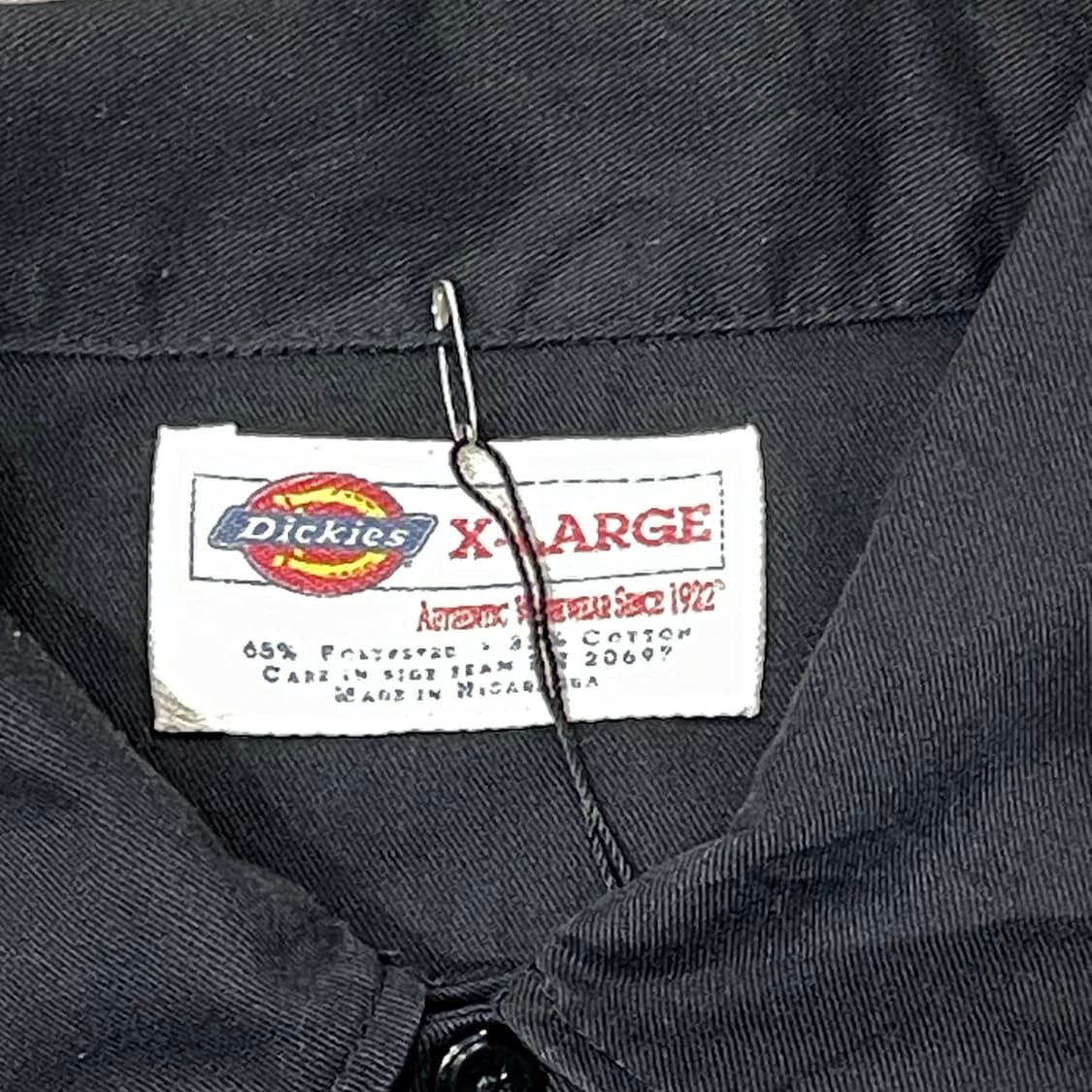 (XL) Dickies 디키즈 반팔 워크 셔츠 블랙 상품이미지6