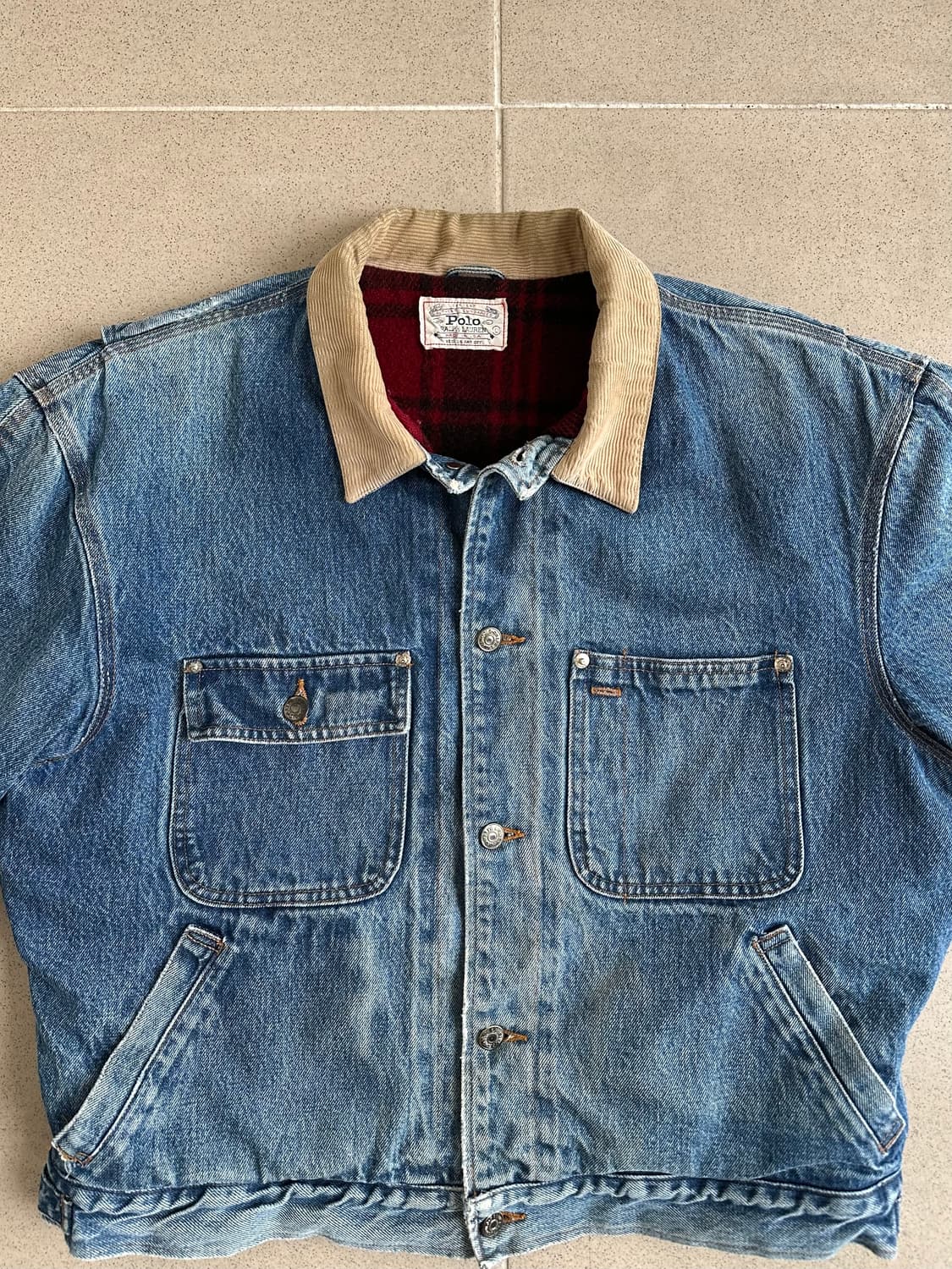 90s 빈티지 폴로 덩가리 자켓 L 상품이미지3