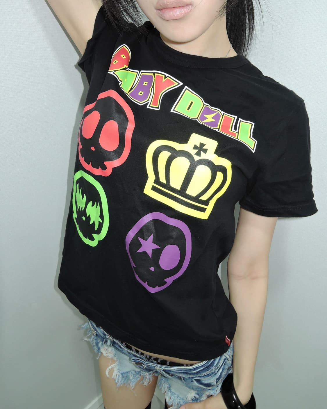 BABY DOLL Rock Skull T-Shirt 상품이미지5