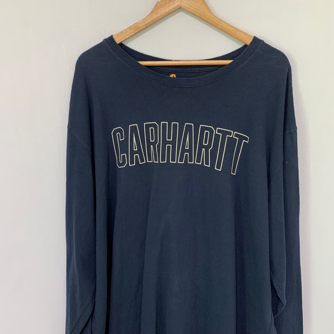 칼하트 루즈핏 레터링 롱슬리브 네이비 2XL 오버사이즈 빈티지 긴팔티셔츠 상품이미지2