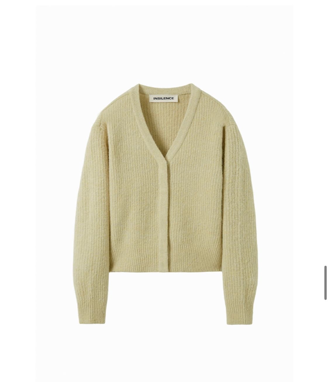 [인사일런스 우먼] 소프트 모헤어 가디건 (버터)  상품이미지2