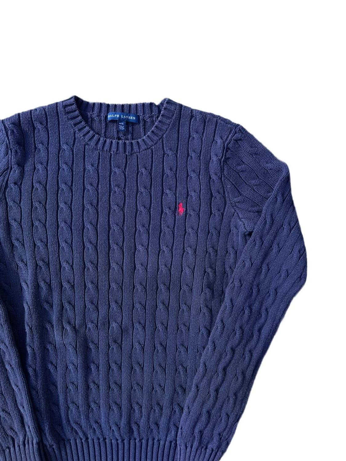 PRL cotton cable sweater 상품이미지3