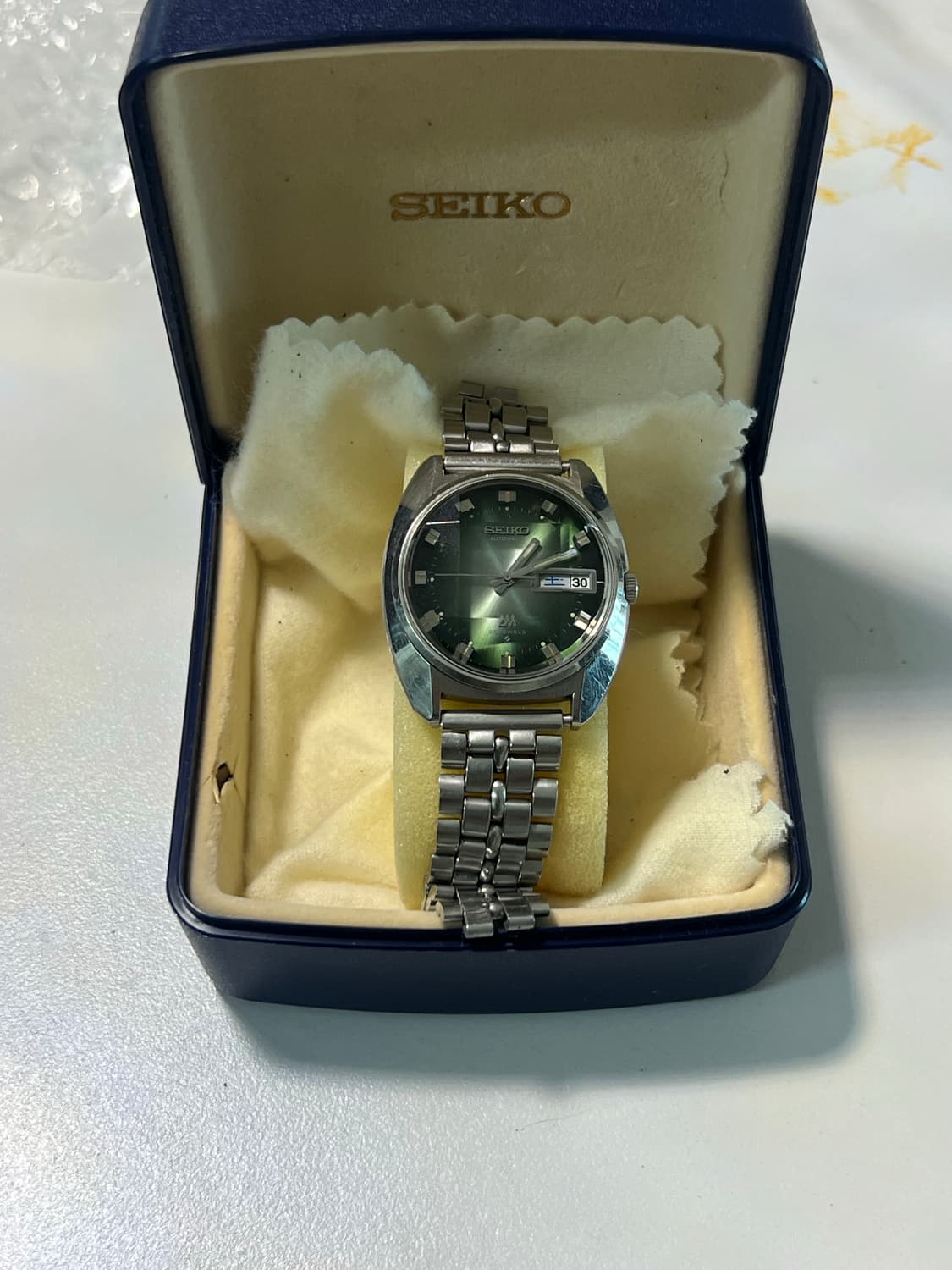 세이코 빈티지 로드매틱 복각 오토매틱 그린 다이얼 상품이미지2