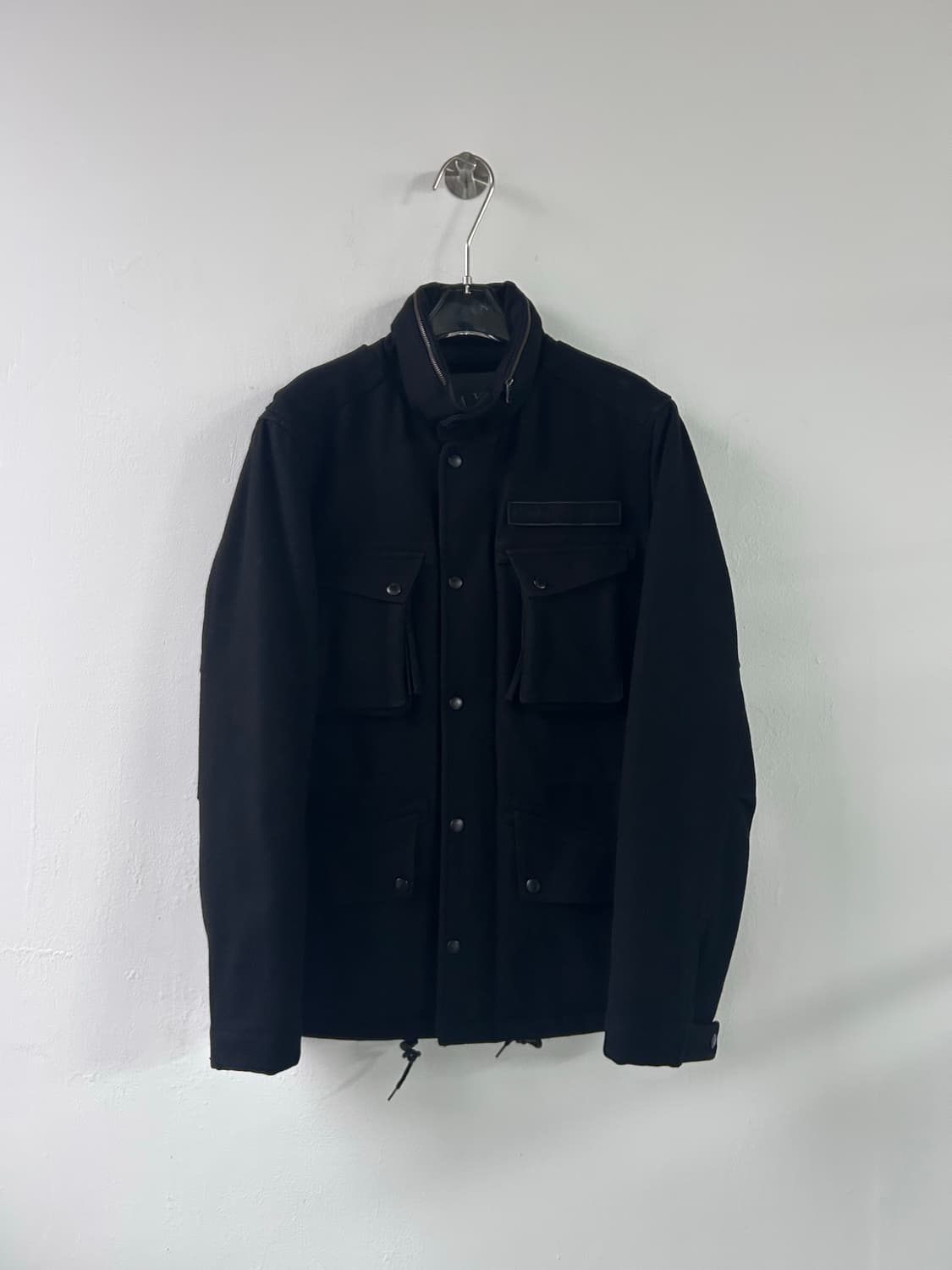 아르마니 익스체인지 하이넥 울 야상 자켓 상품이미지4