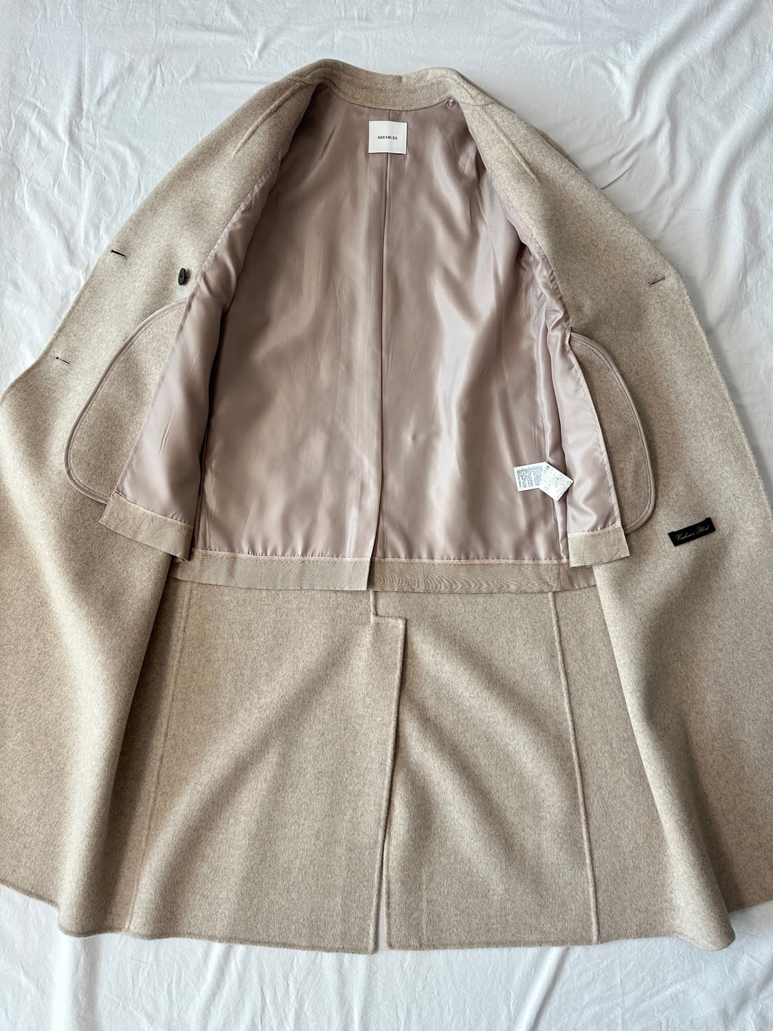 쉬즈미스 모캐시미어 더블롱코트 상품이미지7