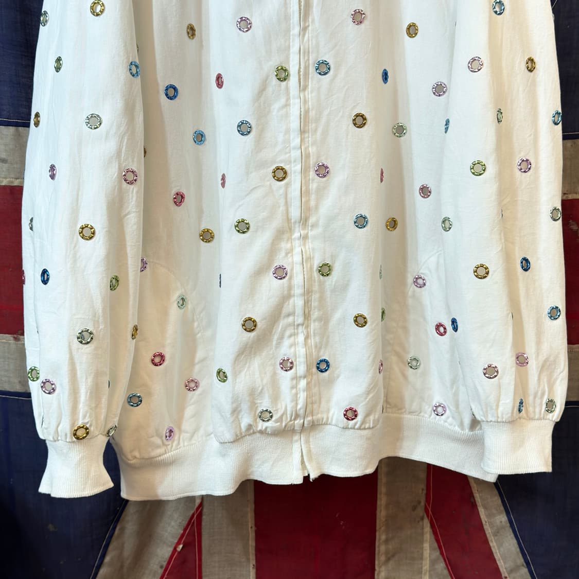 1980s USA OPAL 아일렛 디테일 자켓 상품이미지4