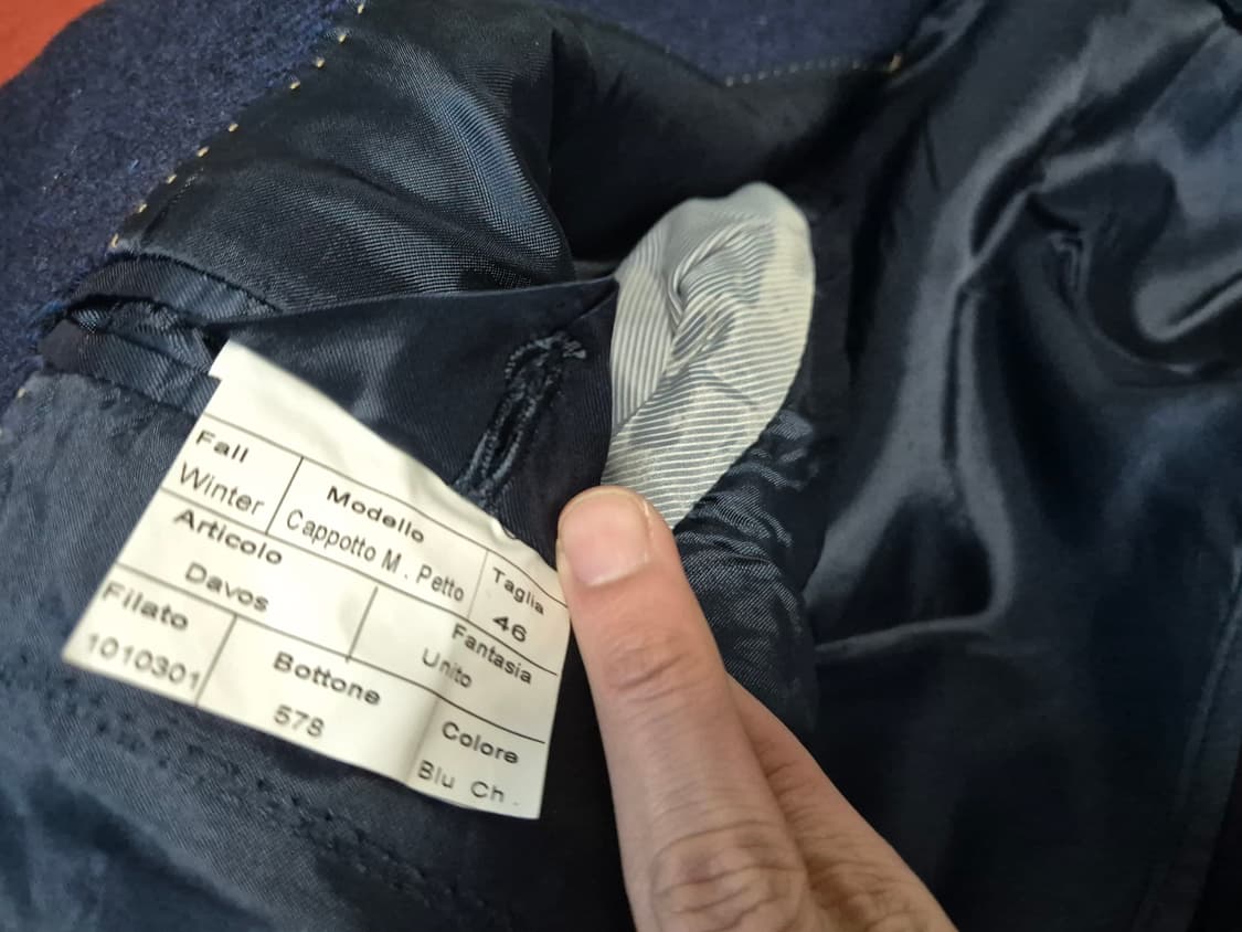 이태리 나폴리 트윌트위드 헤비울 코트 상품이미지6