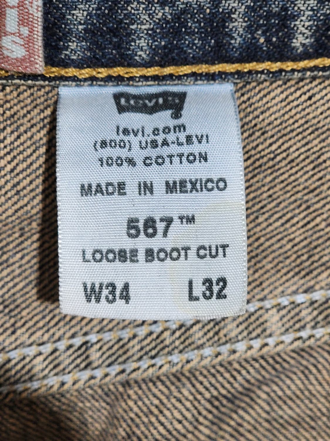 (36) 리바이스 부츠컷 청바지 567 데님팬츠 루즈핏 나팔  상품이미지4