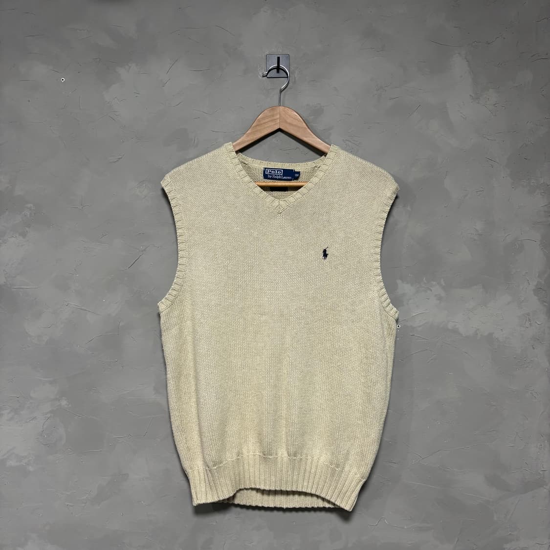 폴로 랄프로렌 니트 조끼 아이보리 상품이미지1