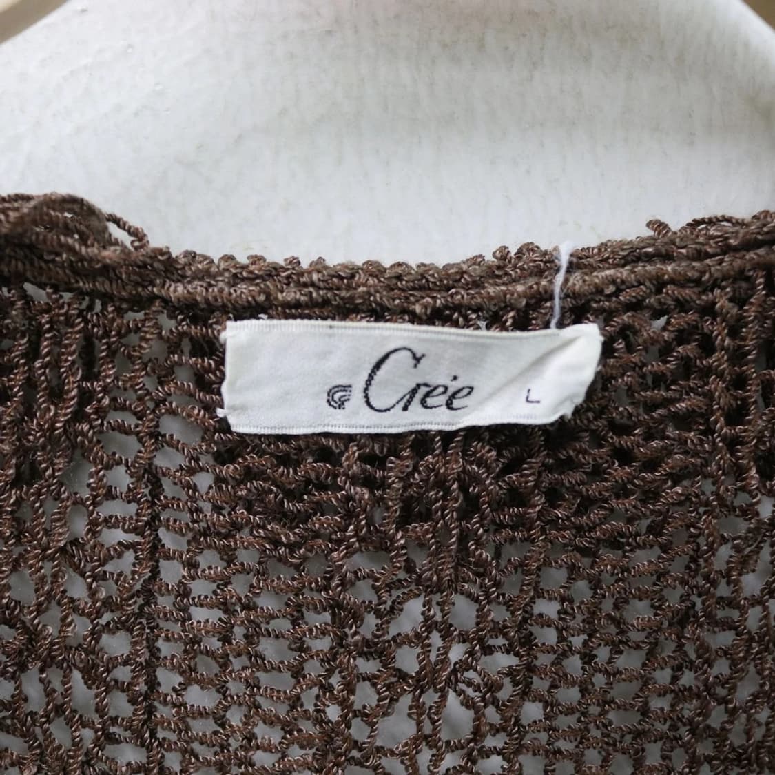 CREE 빈티지 브라운 니트 가디건 61387 상품이미지8