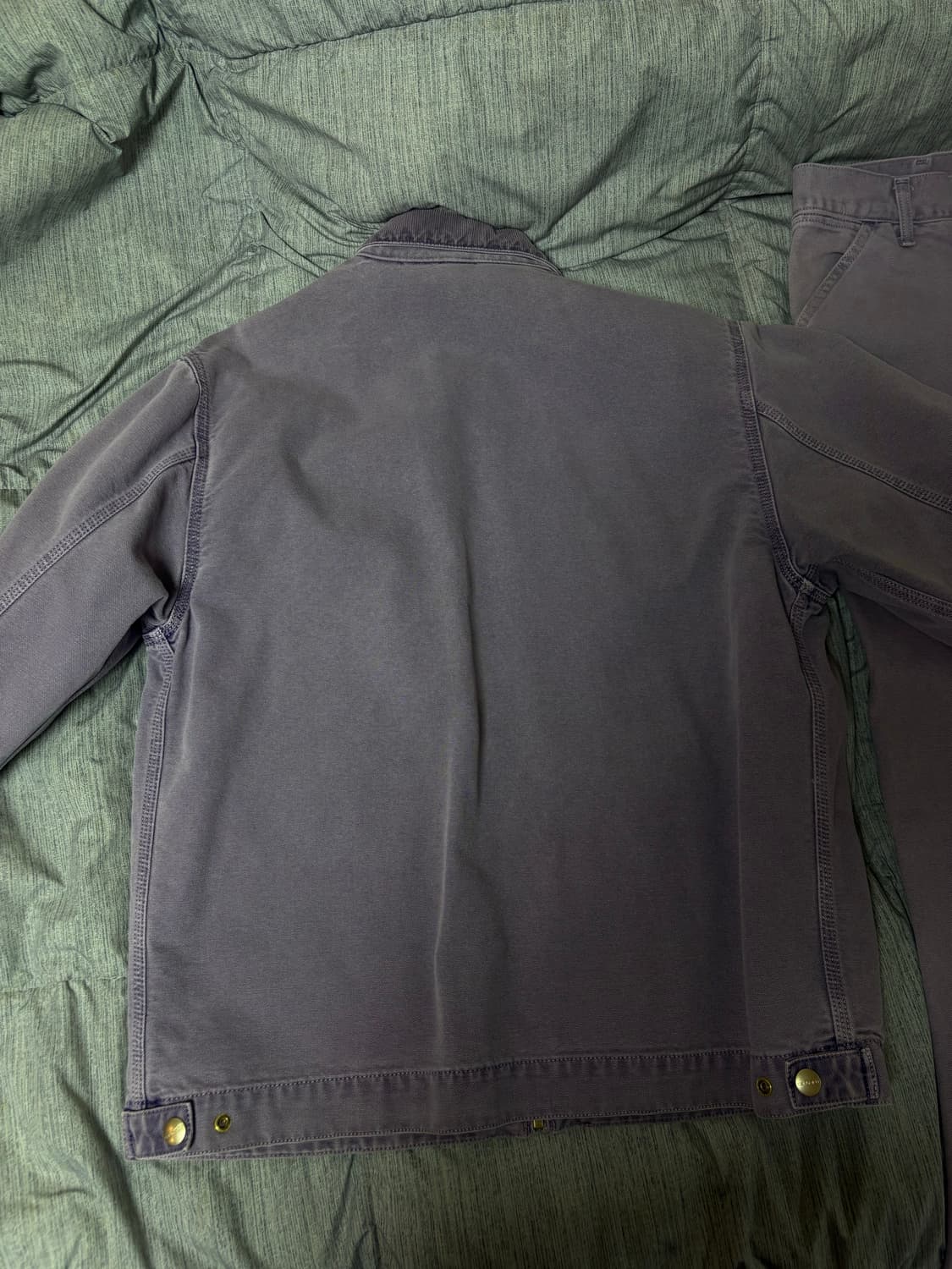 칼하트 디트로이드 워크자켓 워크팬츠 퍼플 상품이미지3