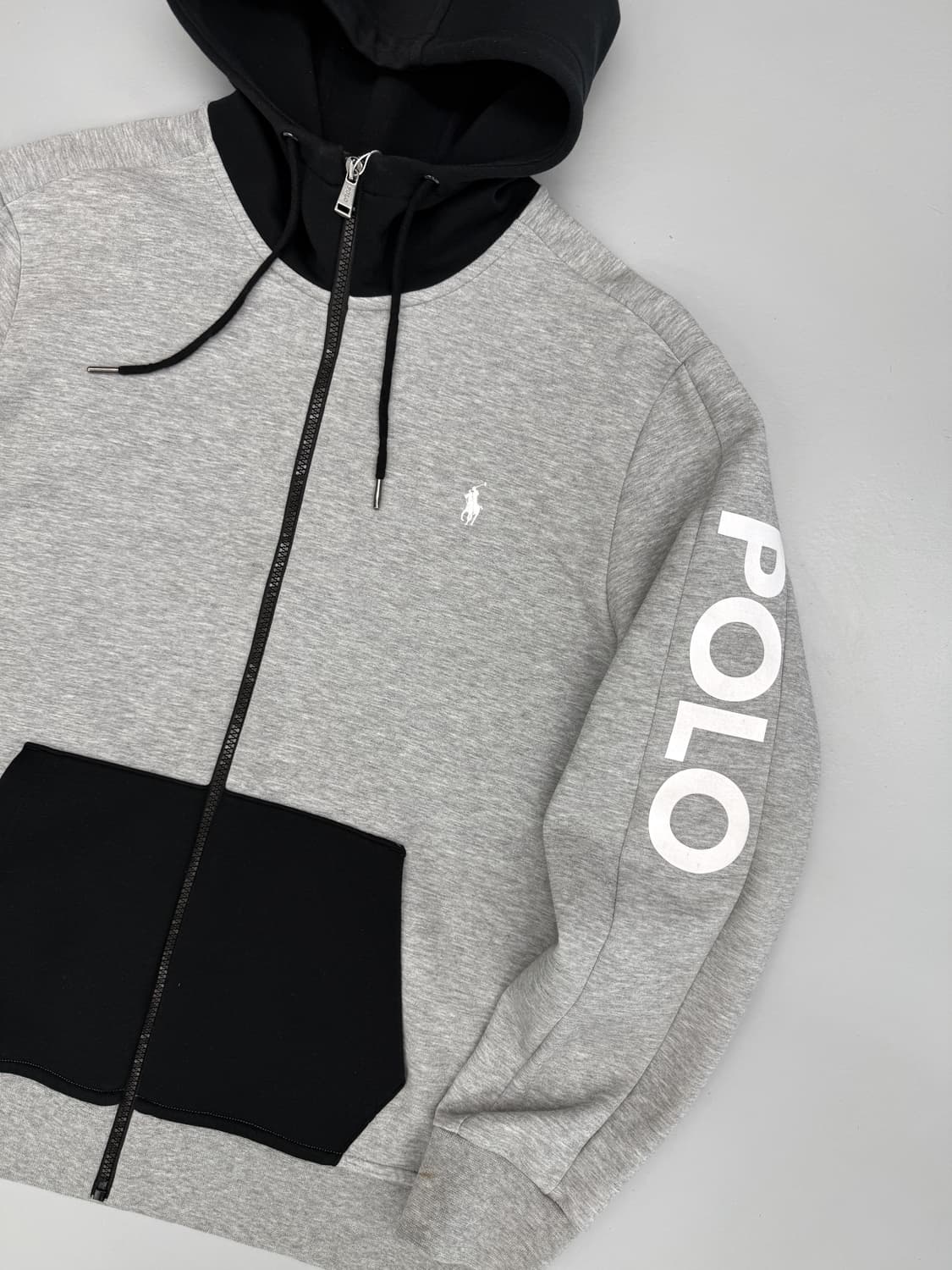 폴로 랄프로렌 루즈핏 신형 배색 트랙 후드집업 상품이미지2