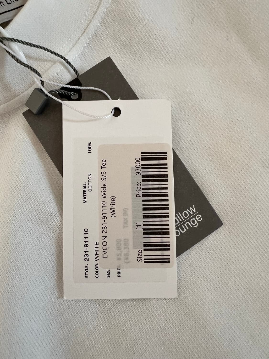 EVCON 우먼스 WIDE S/ST SHIRT 1사이즈 상품이미지2