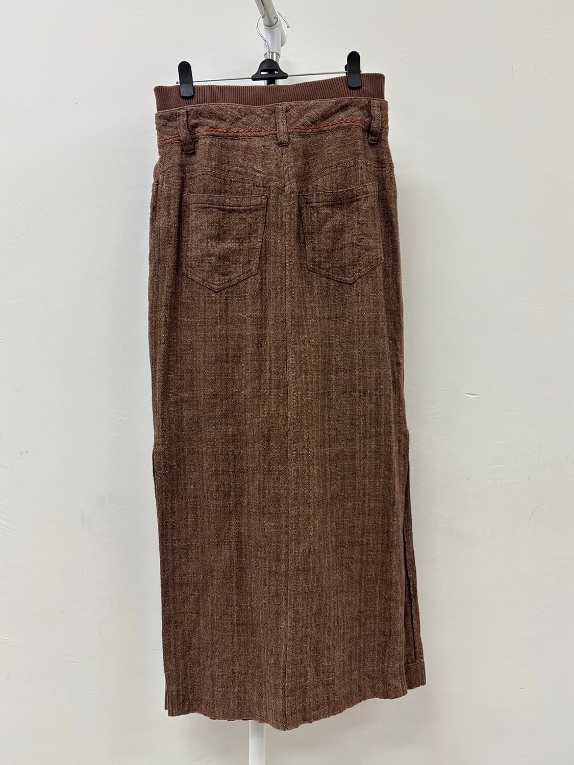 빈티지 브라운 슬릿 스커트 상품이미지6