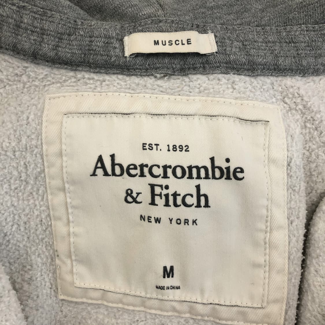 아베크롬비 Y2K 아치로고 후드집업 M 상품이미지5