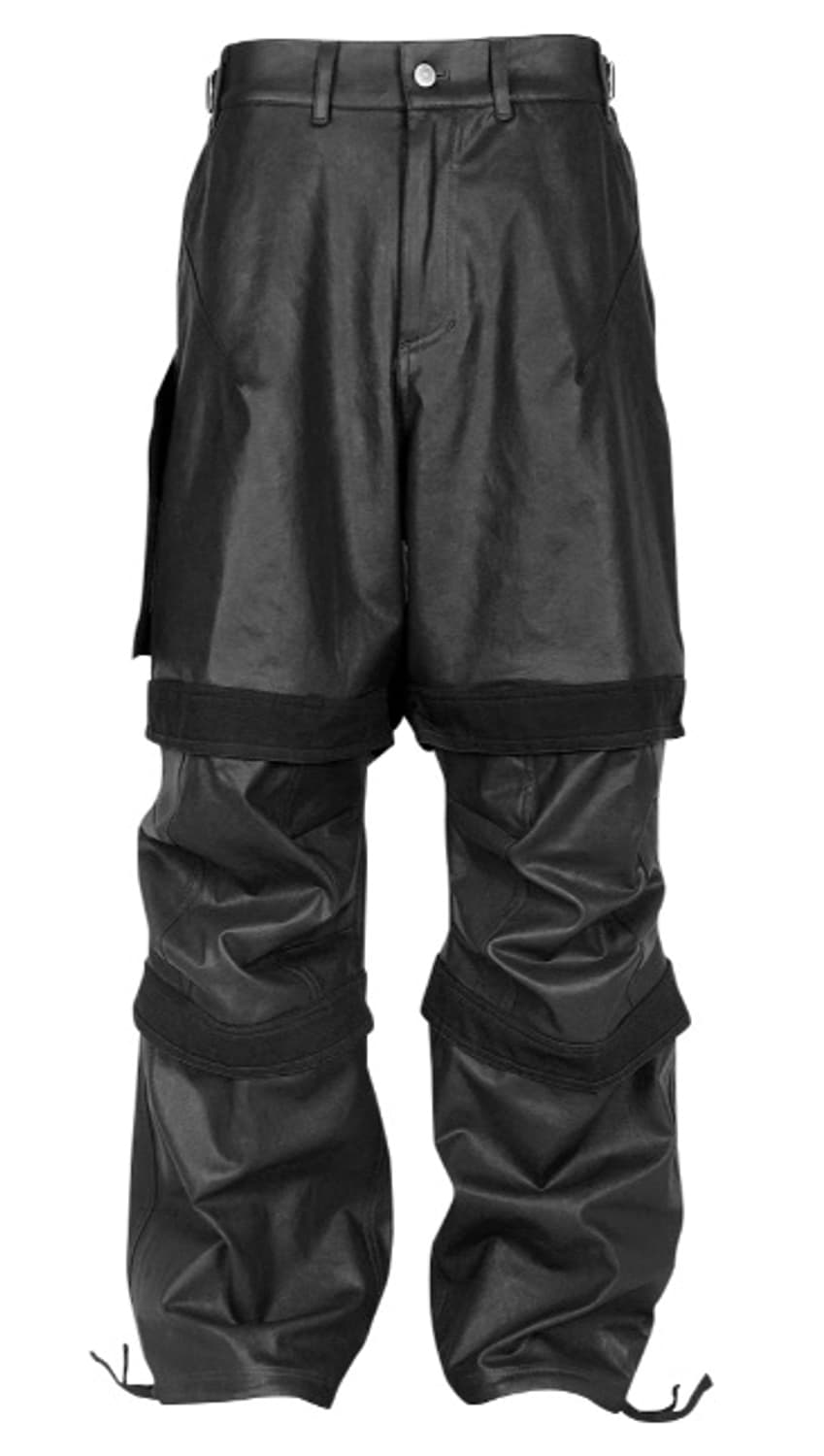 파프롬왓 레이어드 레자 팬츠 2사이즈 팝니다. 상품이미지2