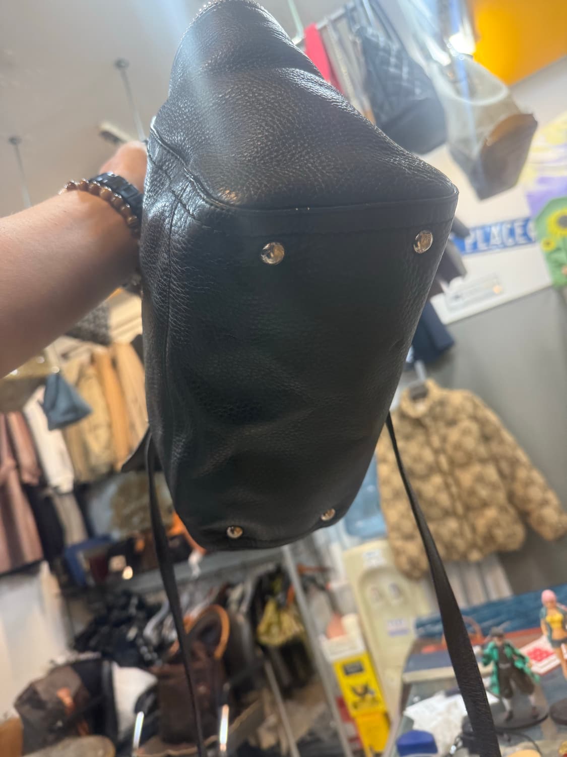 정품 살바토레 페레가모 버프 블랙레더 2way백 팝니다 상품이미지6