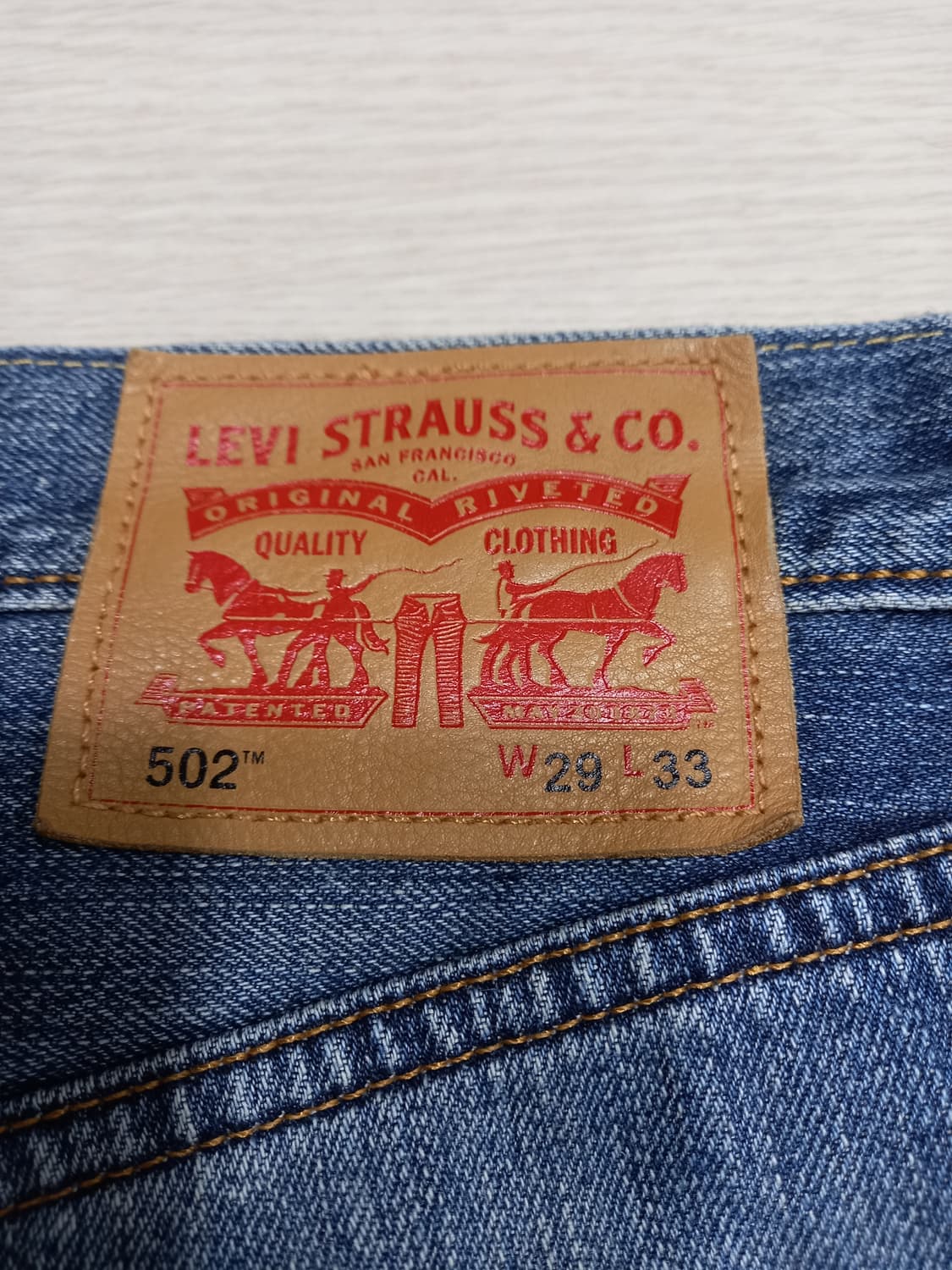 29 리바이스502 워싱 일자진 29-552 상품이미지5