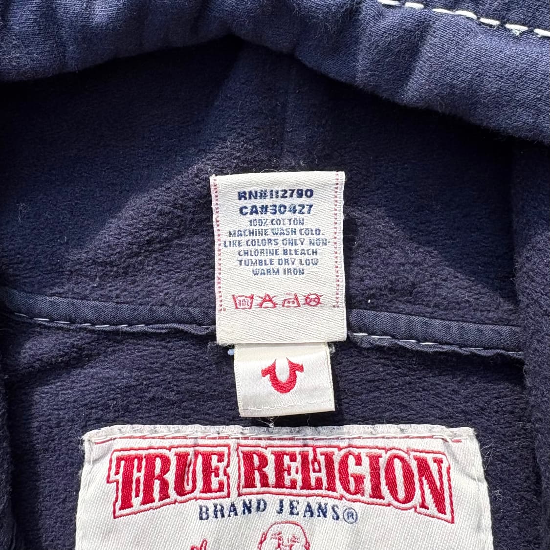 (M) 트루릴리전 스웻셔츠 BIG T 스티치 후드 집업 상품이미지5