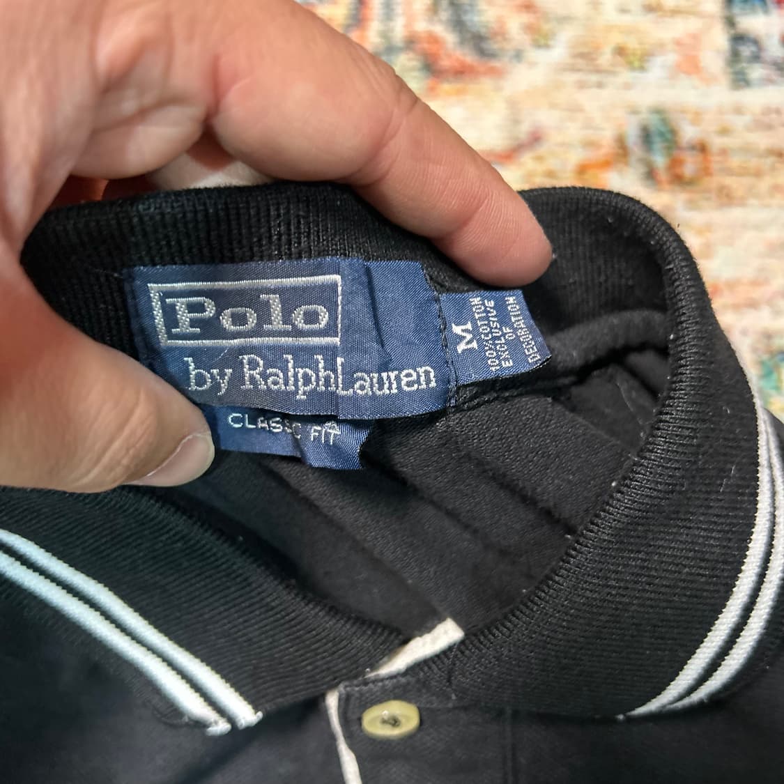 [M] 폴로 랄프로렌 치프키프 블랙와치 빅포니 카라 반팔 상품이미지6