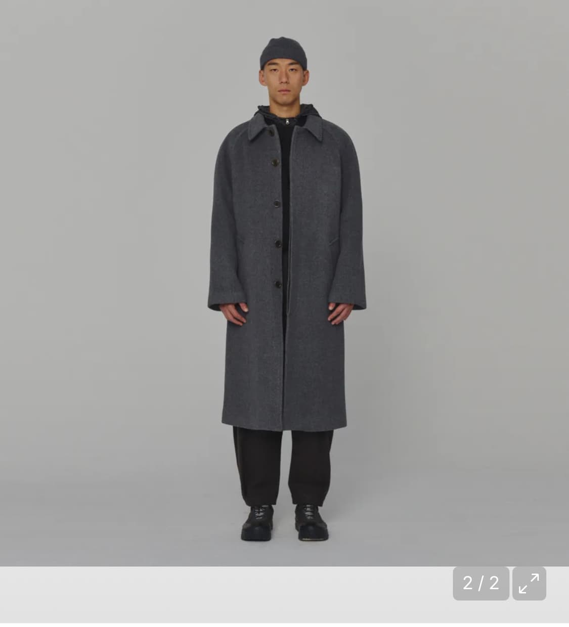 24 FW 아모멘토 WOOL RAGLAN COAT [L] 상품이미지1