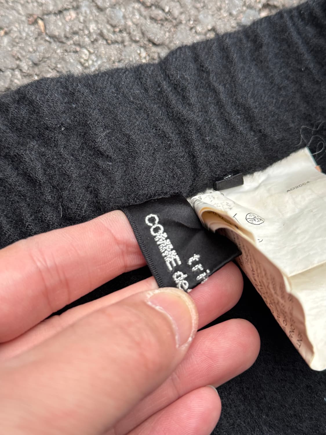 꼼데가르송 트리콧 크롭드 트라우저 울 팬츠  상품이미지3