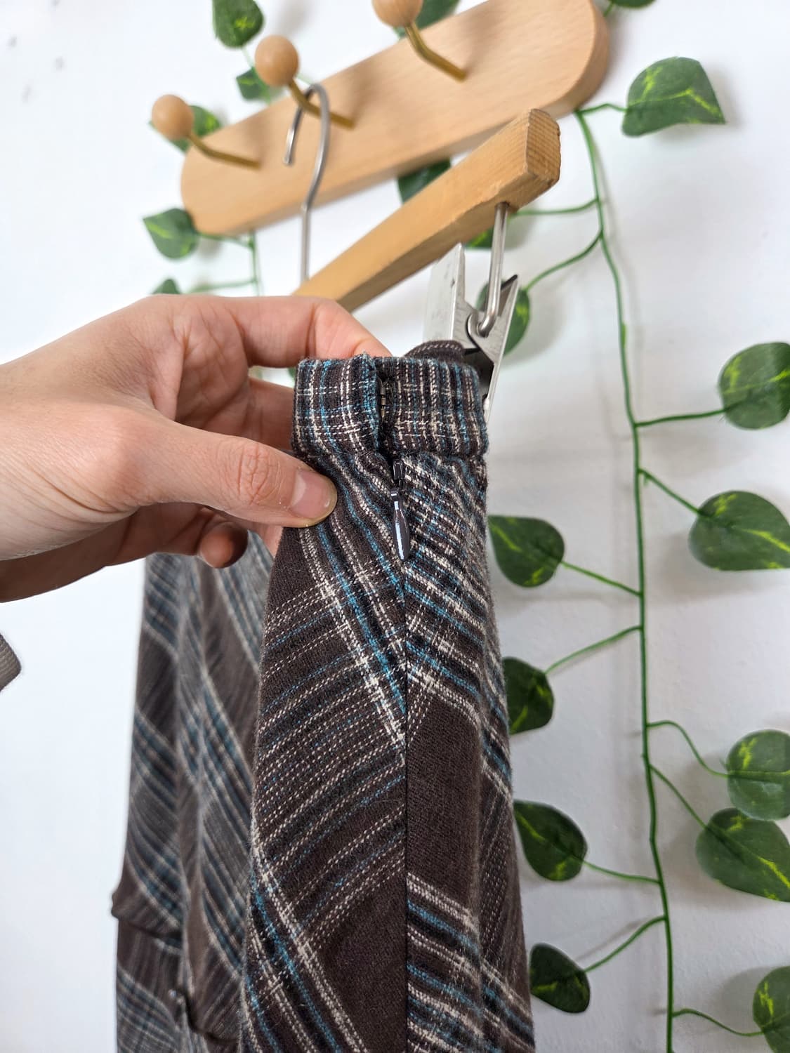 민트초코 캉캉 울 스커트 상품이미지4