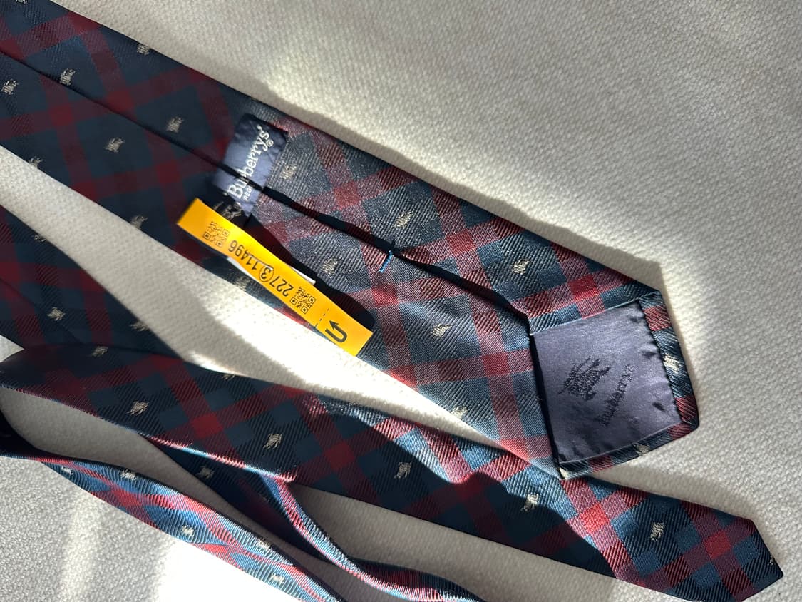 버버리 체크 넥타이 상품이미지4