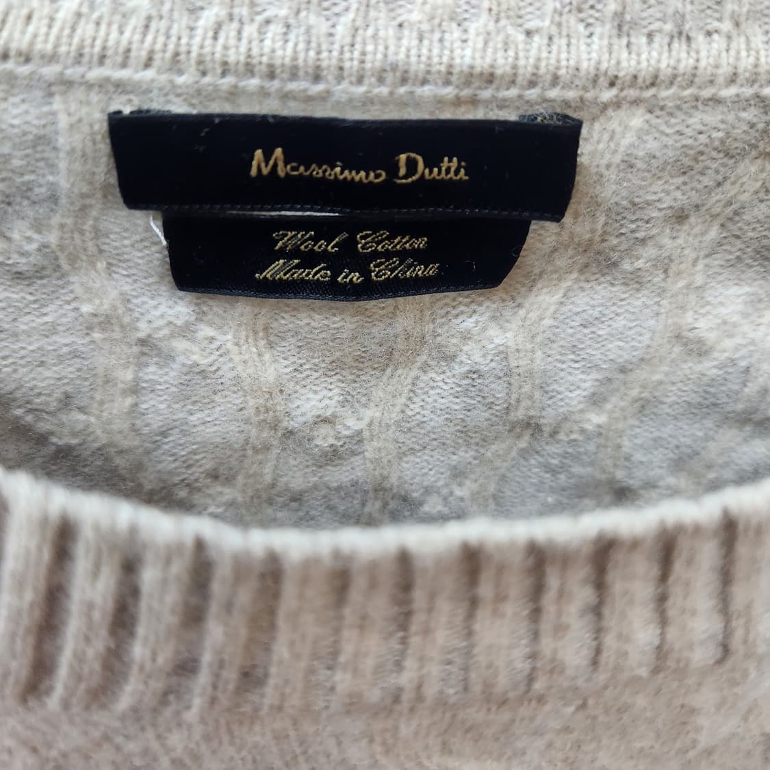 마시모두띠 울혼방 케이블 니트 L(L) 상품이미지5