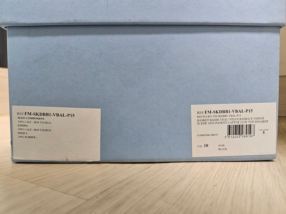 랑방 스웨이드 스니커즈 블랙 5사이즈 팔아요 상품이미지3