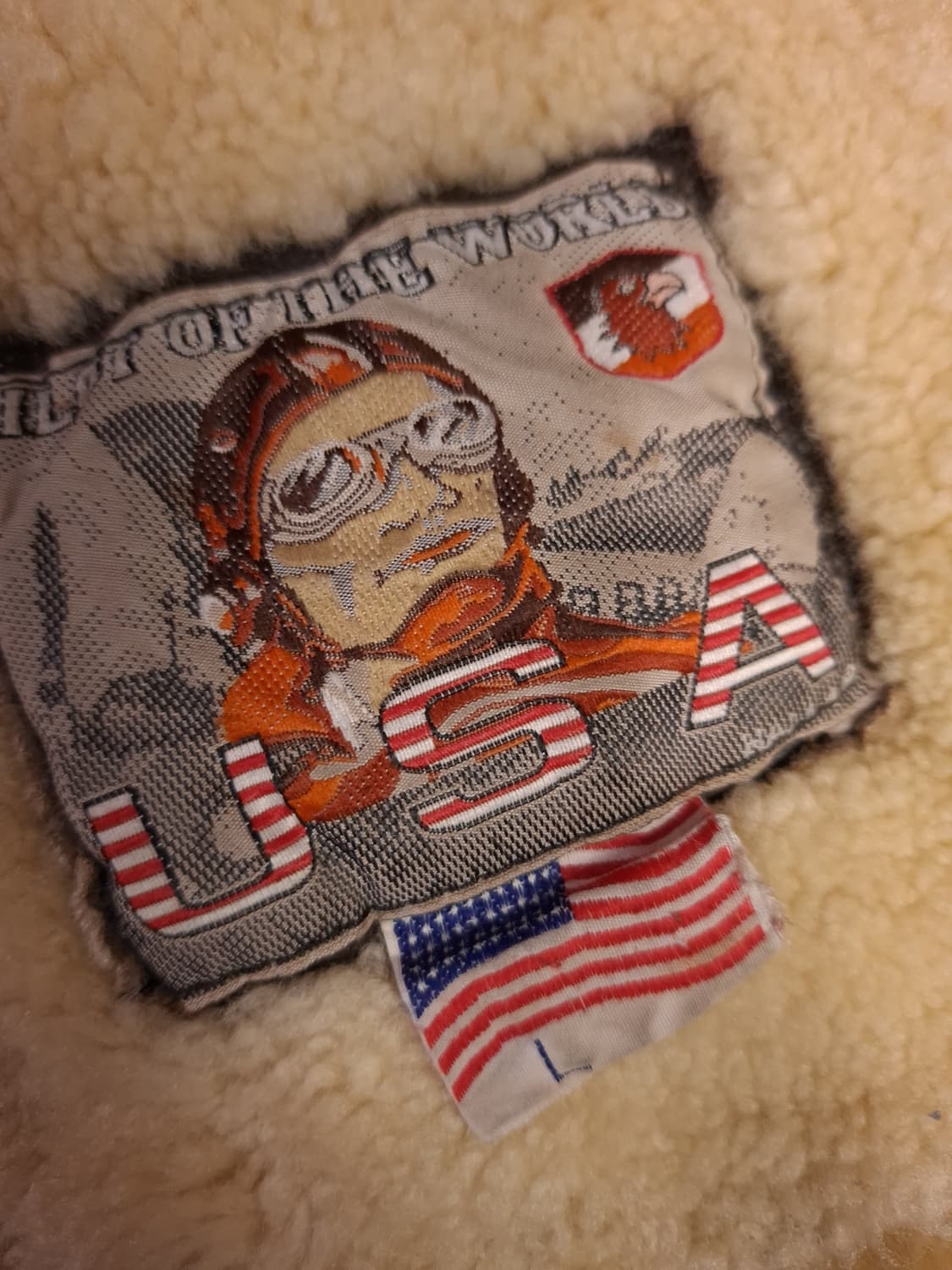 미공군 B-3 TYPE 천연가죽 항공 폭격기 무스탕 상품이미지6