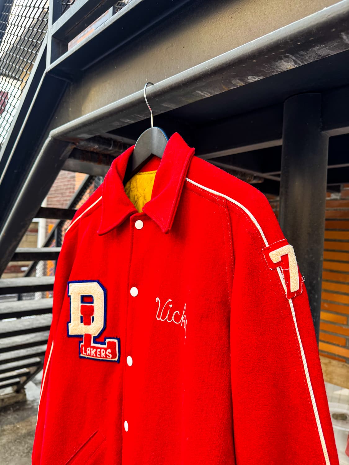 80s USA Wool Varsity Jacket 상품이미지2