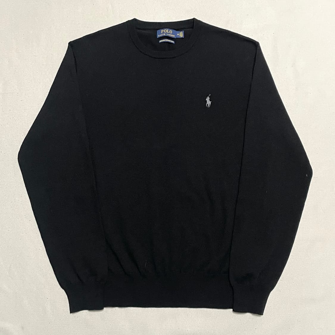 M 폴로 랄프 로렌 블랙 라운드넥 니트 상품이미지2