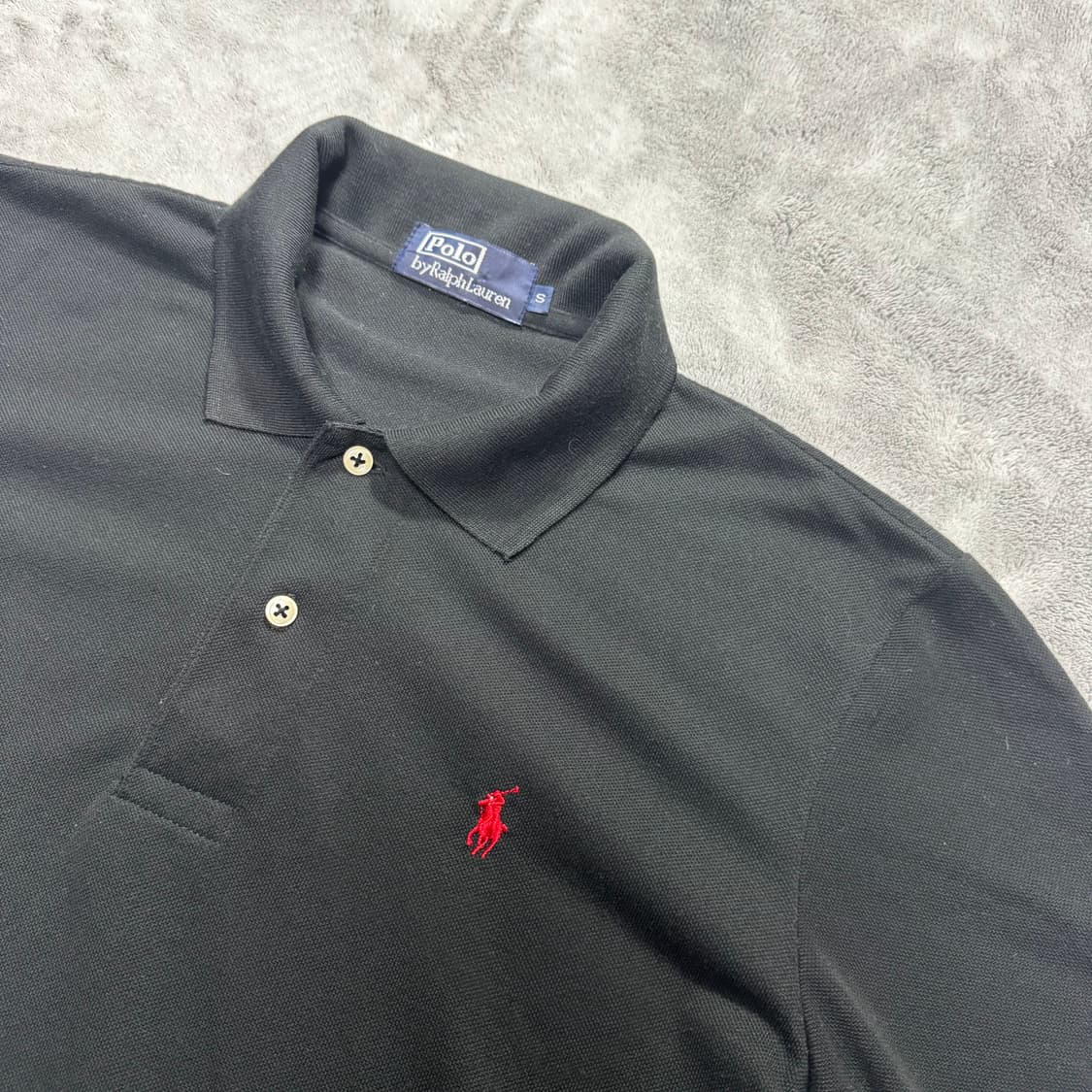 폴로랄프로렌 블랙 반팔 카라티 s 상품이미지5