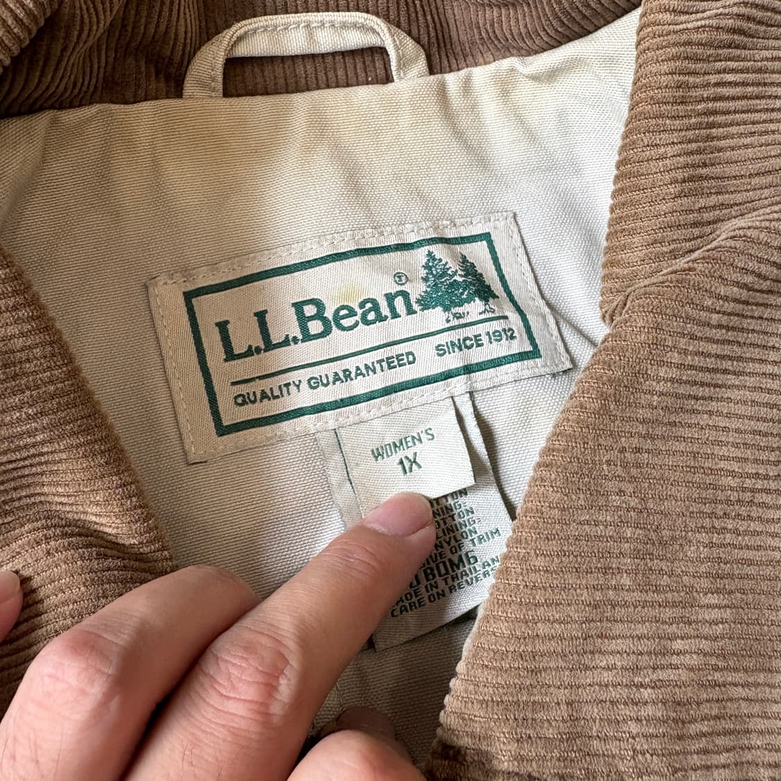 L.L.bean 정품 엘엘빈 아이보리 헌팅 자켓 상품이미지6