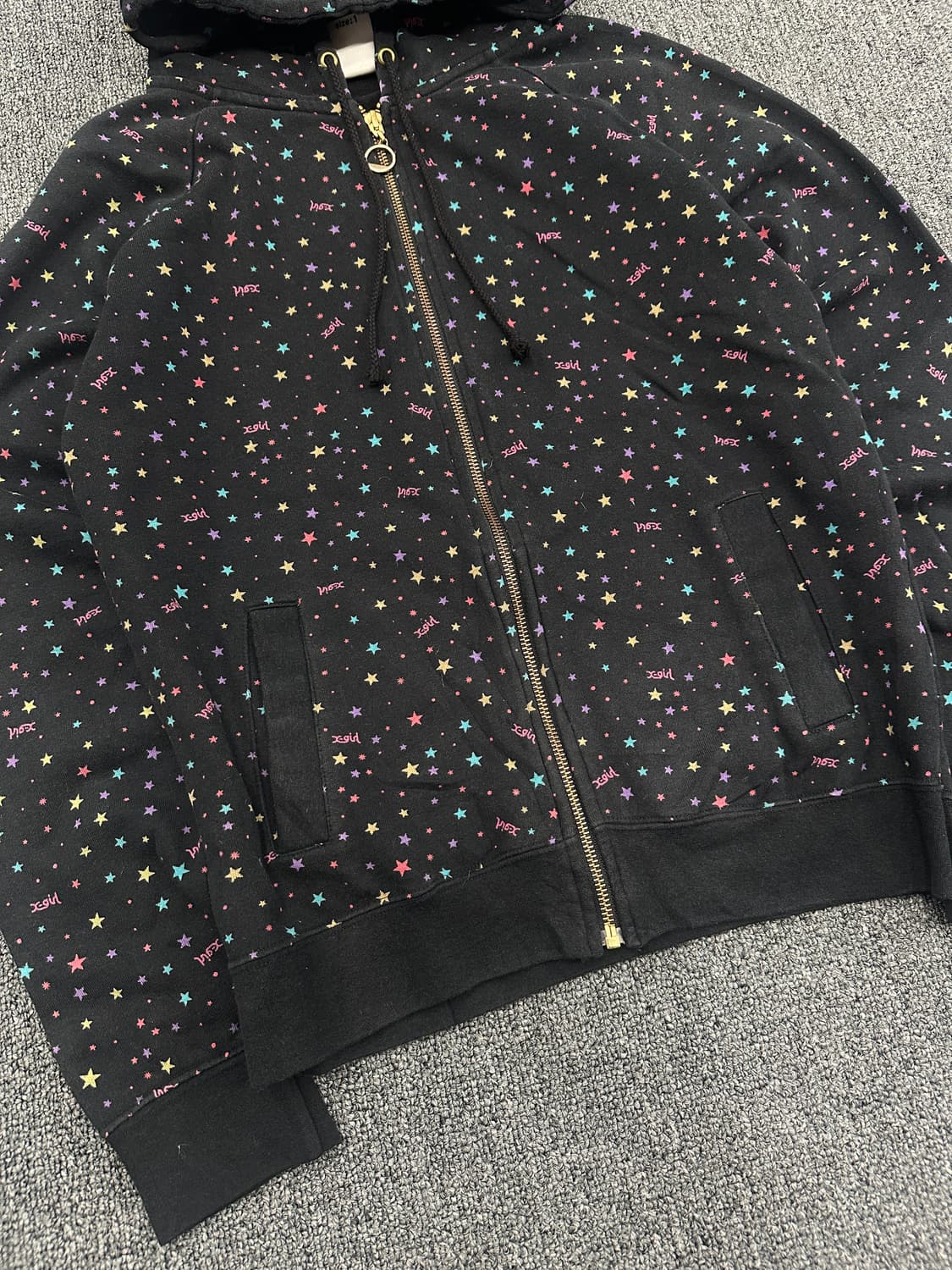 1 size) 엑스걸 빈티지 후드집업  상품이미지4