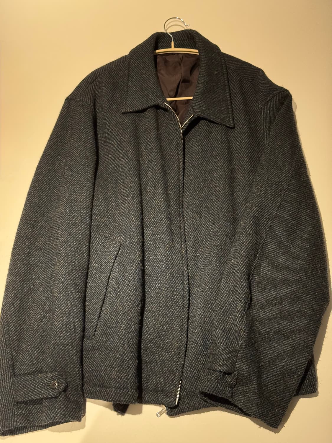 Uru tokyo 우루도쿄 트위드 울 집업 블루종 상품이미지1