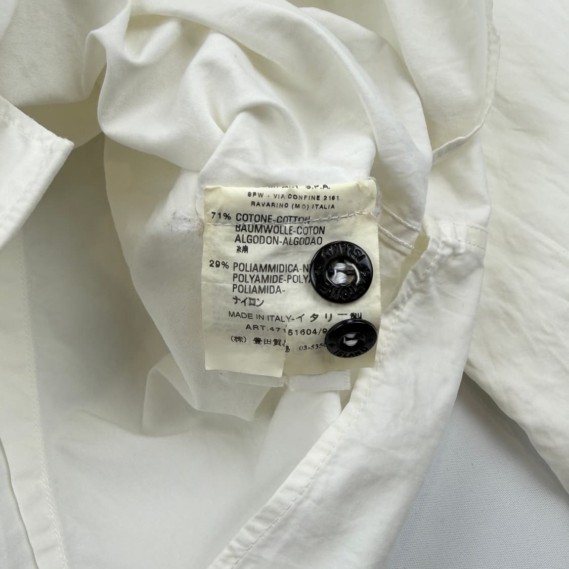 스톤아일랜드 로고셔츠 국내백화점판 상품이미지4