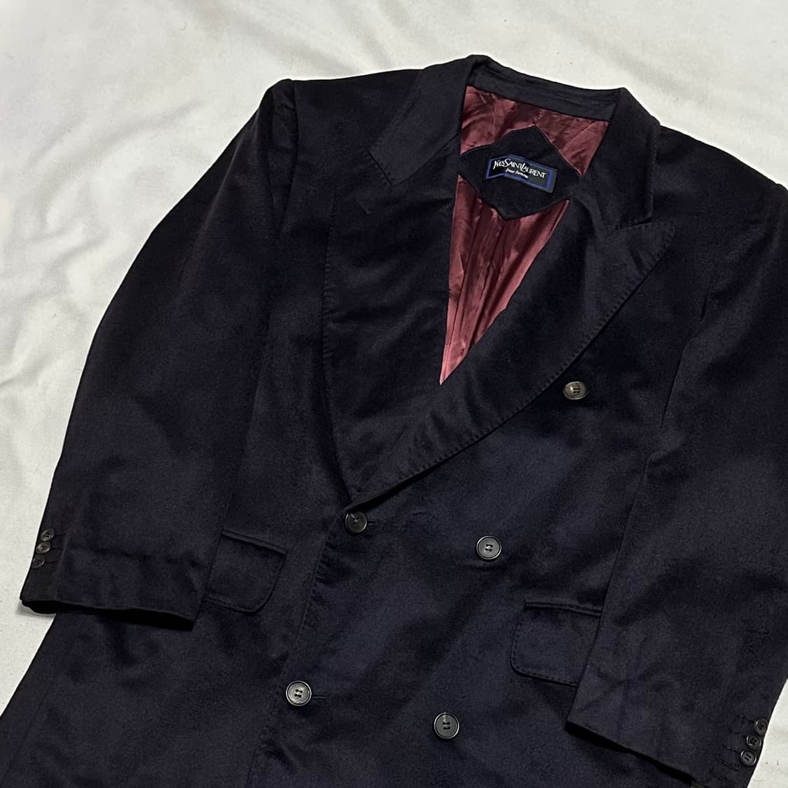 100 입생로랑 뿌르옴므 캐시미어 100% 롱 코트 상품이미지1