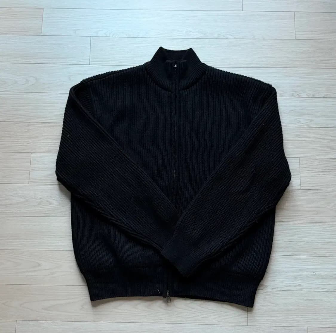 (L) 아모멘토 풀 니들 블루종 블랙 상품이미지3