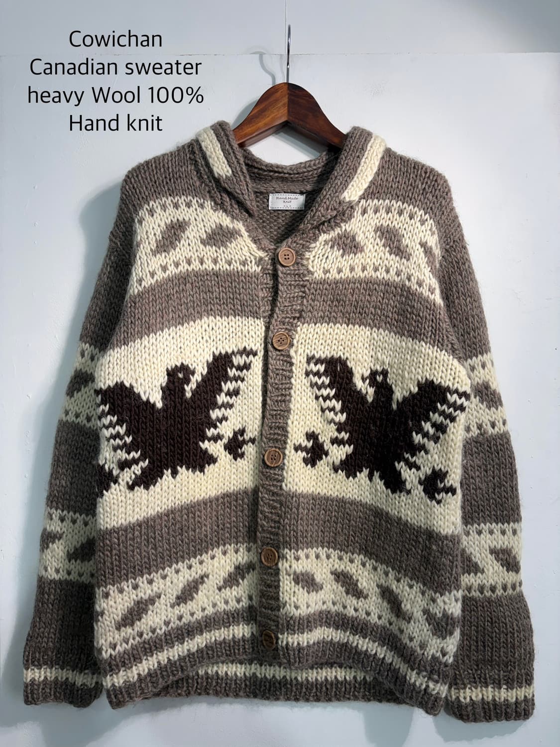 코위찬 (canadian sweater) heavy wool 100% 상품이미지1