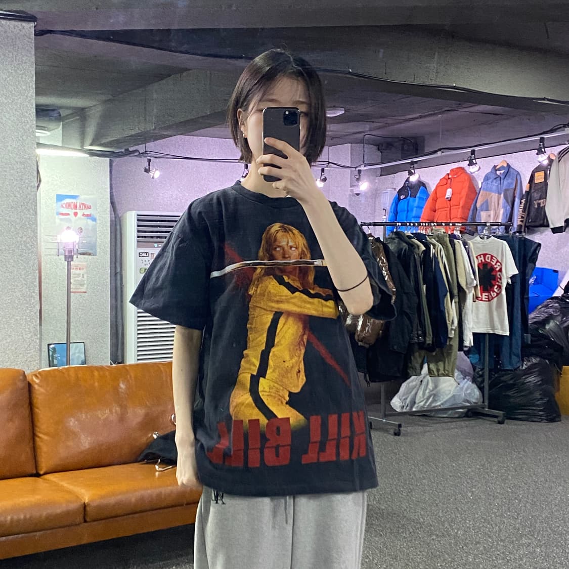 USA 킬빌 빈티지 프린팅 반팔티 B4251  •가격- 80000원 # 상품이미지1