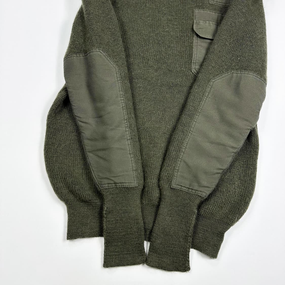 Half ten 오리지널 독일군 코만도 니트 카키 50사이즈 상품이미지3